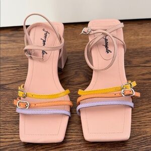 Free People Multicolor Strappy Sandals